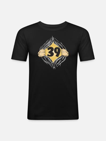 39 PUT ON SHIRT - Men's Slim Fit T-Shirt - black