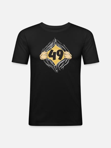 49 PUT ON SHIRT - Men's Slim Fit T-Shirt - black