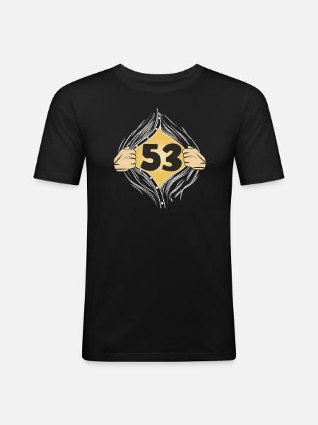 53 PUT ON SHIRT - Men's Slim Fit T-Shirt - black