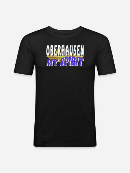 OBERHAUSEN MON - T-shirt près du corps Homme - noir