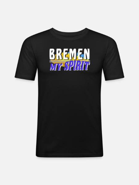 BRÊME MON - T-shirt près du corps Homme - noir