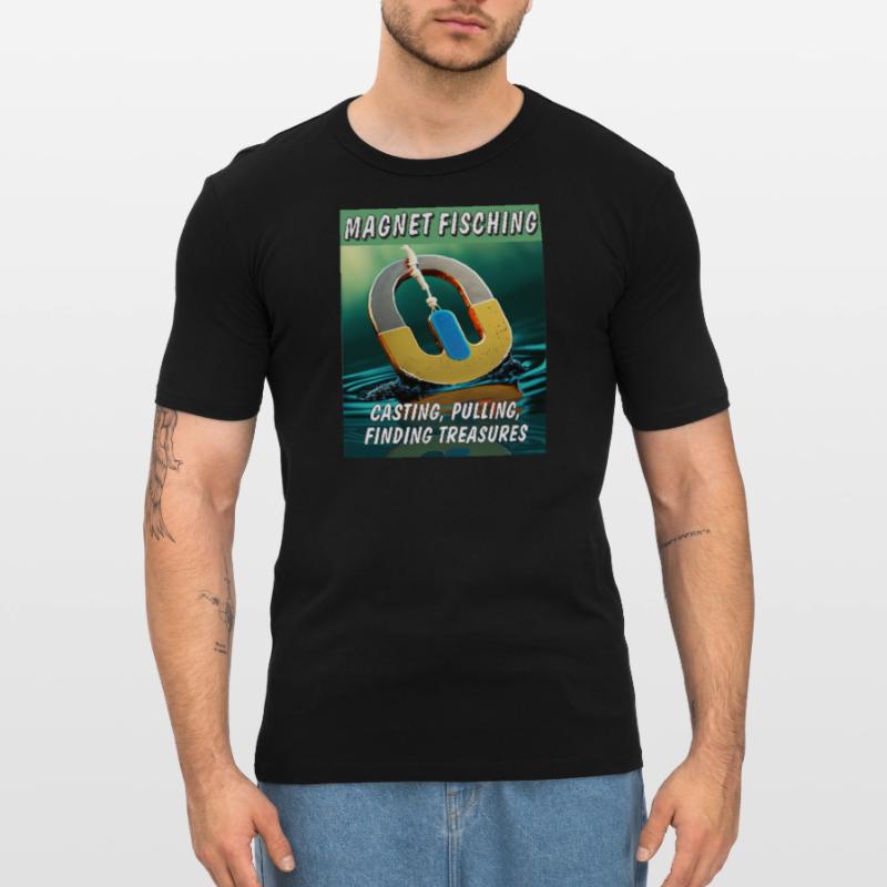MAGNETFISCHING CASTING PULLING FINDING Men's Slim Fit T-Shirt
