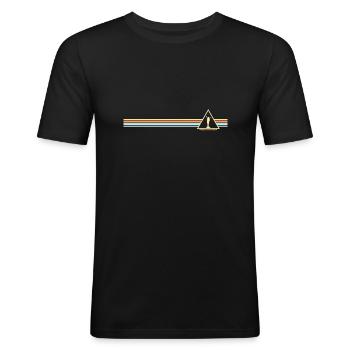 travel - Men's Slim Fit T-Shirt - black - Front - Nik (191cm)