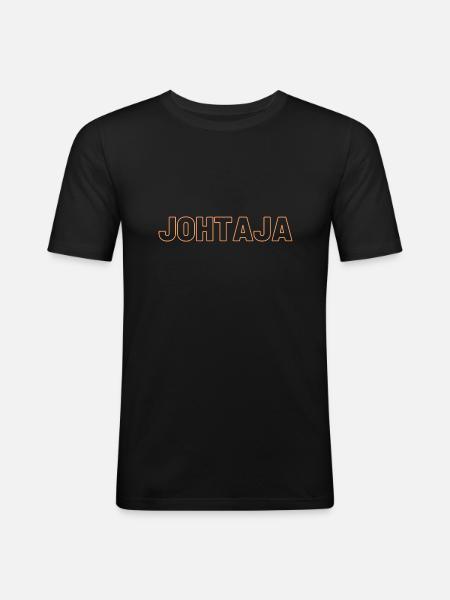 Führer - Männer Slim Fit T-Shirt - Schwarz