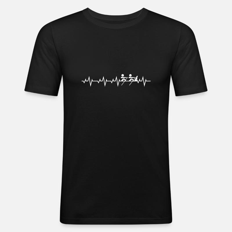 Régate d'aviron côtier - T-shirt près du corps Homme - noir