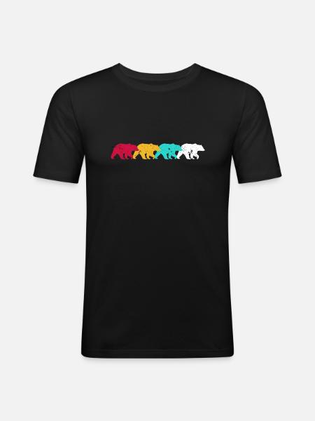 Bears - Men's Slim Fit T-Shirt - black
