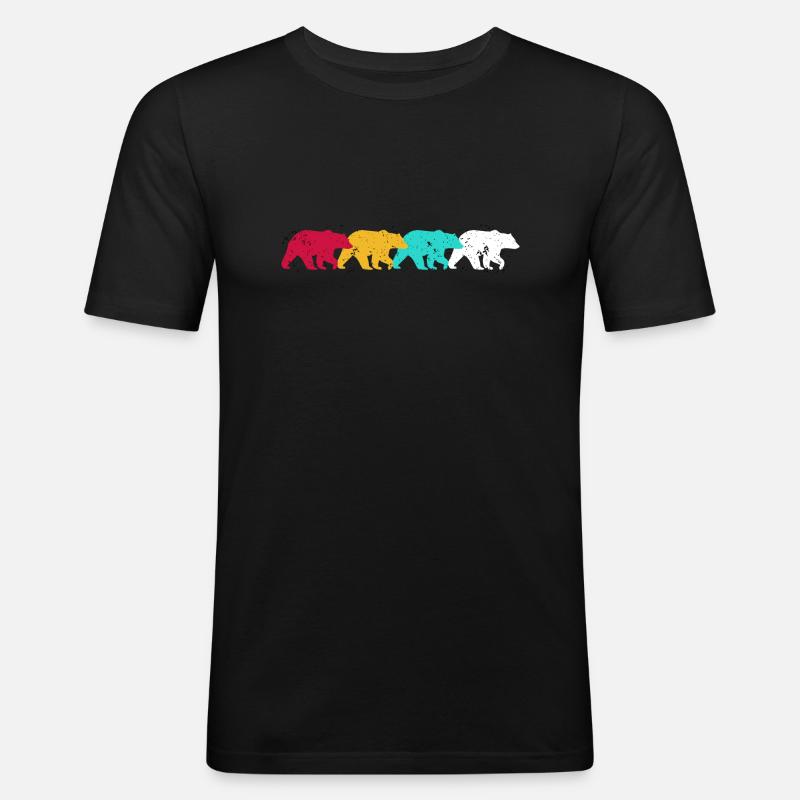 Trägt - Männer Slim Fit T-Shirt - Schwarz
