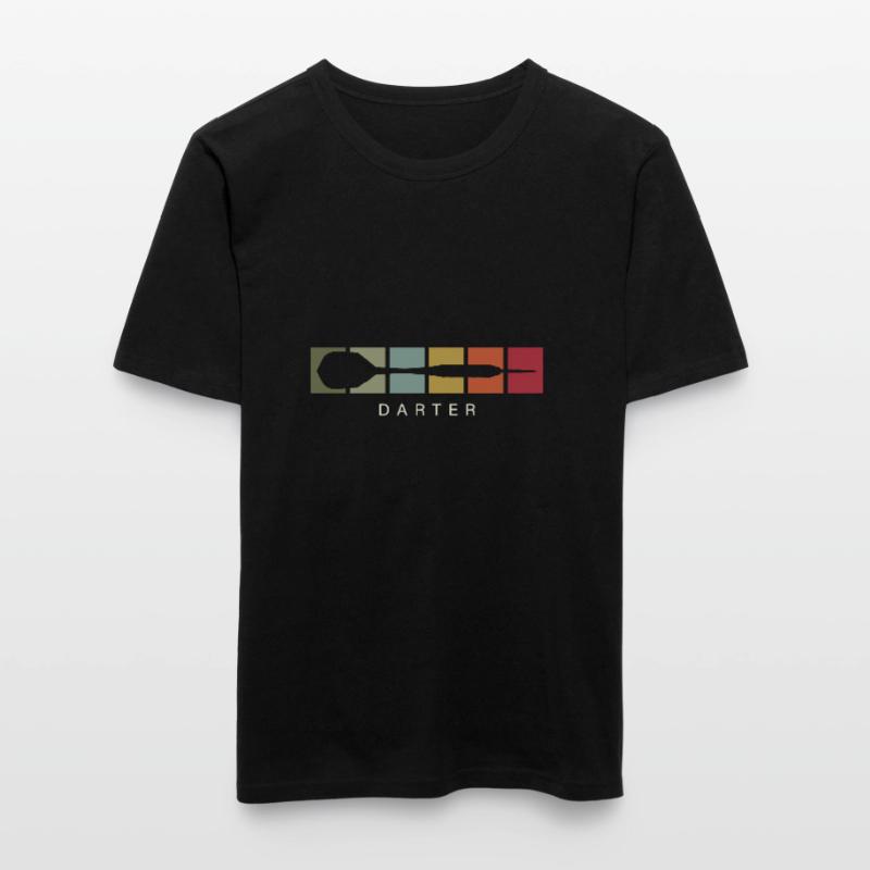 vintage Darter Darts Spruch Männer Slim Fit T-Shirt