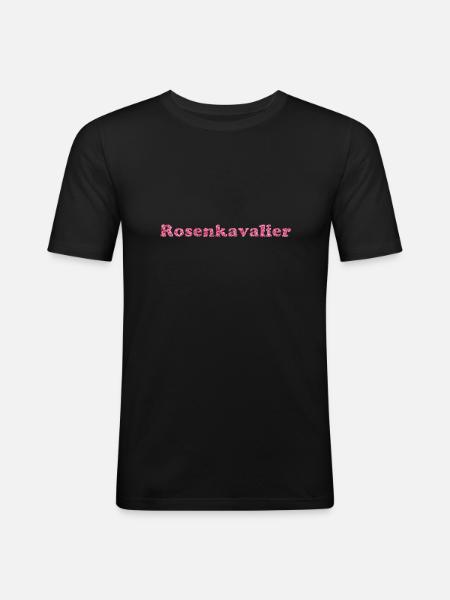 Rosenkavalier - T-shirt près du corps Homme - noir