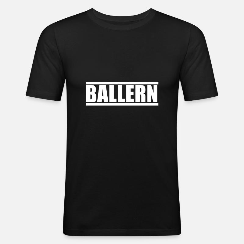 Shooting - Techno - Men's Slim Fit T-Shirt - black