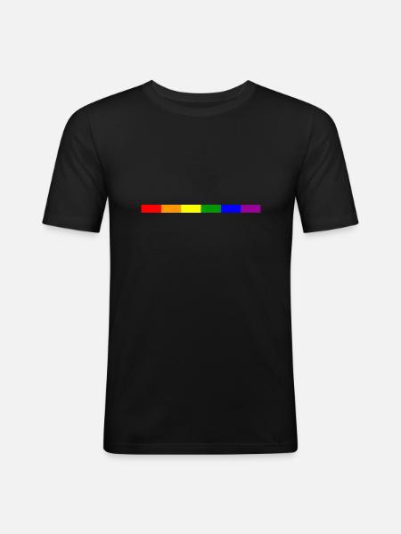stylish re-bending - Men's Slim Fit T-Shirt - black
