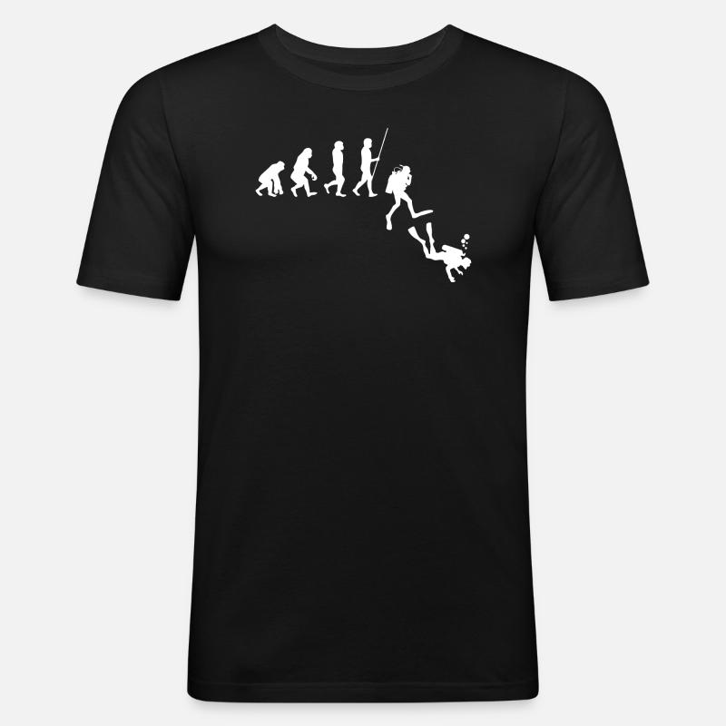 Revolution - Männer Slim Fit T-Shirt - Schwarz