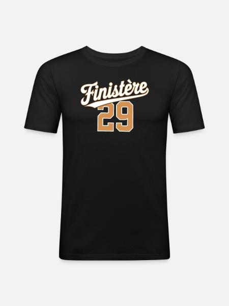Finistère 29 - T-shirt près du corps Homme - noir