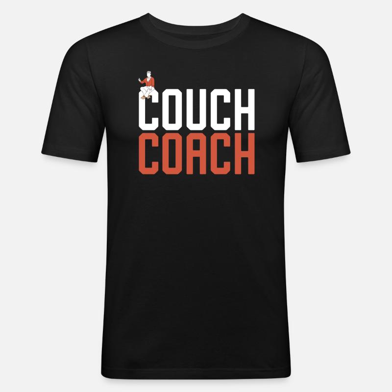 Coach Character Builder Attitude - Männer Slim Fit T-Shirt - Schwarz