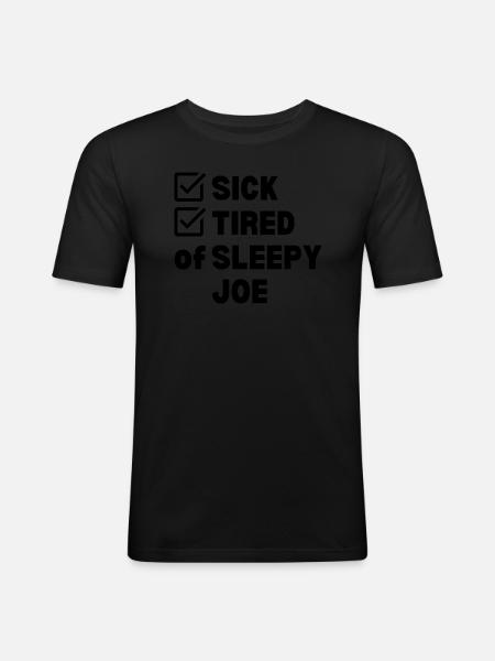 Sick and Tired - Men's Slim Fit T-Shirt - black