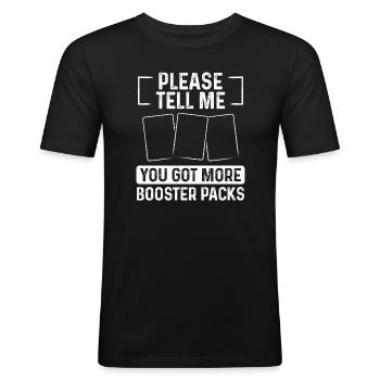Trading Card Game Trade Trading Cards Collecting - Männer Slim Fit T-Shirt - Schwarz - Vorne - Nik (191cm)