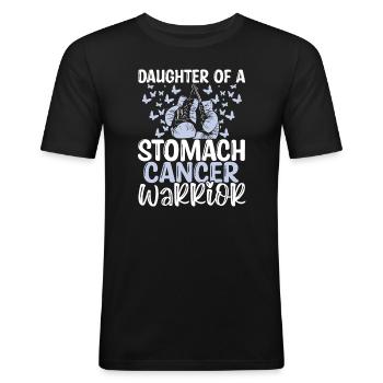 Stomach Cancer Awareness Month Daughter - Men's Slim Fit T-Shirt - black - Front - Nik (191cm)