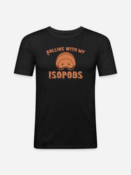 Isopod Breeding Hobby Enthusiast - Men's Slim Fit T-Shirt - black