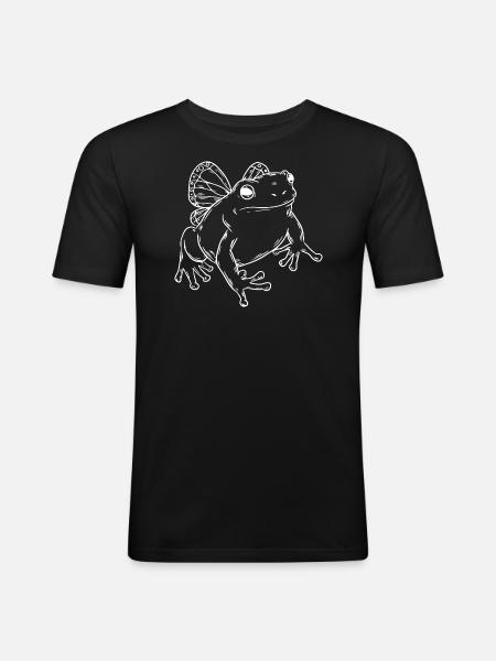 Frog Toad Wings - Men's Slim Fit T-Shirt - black