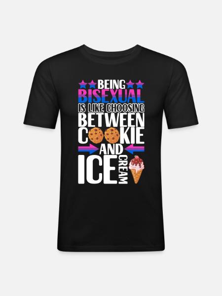 Bisexuels LGBTQ - T-shirt près du corps Homme - noir