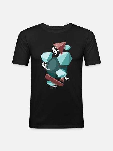 fun team - Men's Slim Fit T-Shirt - black