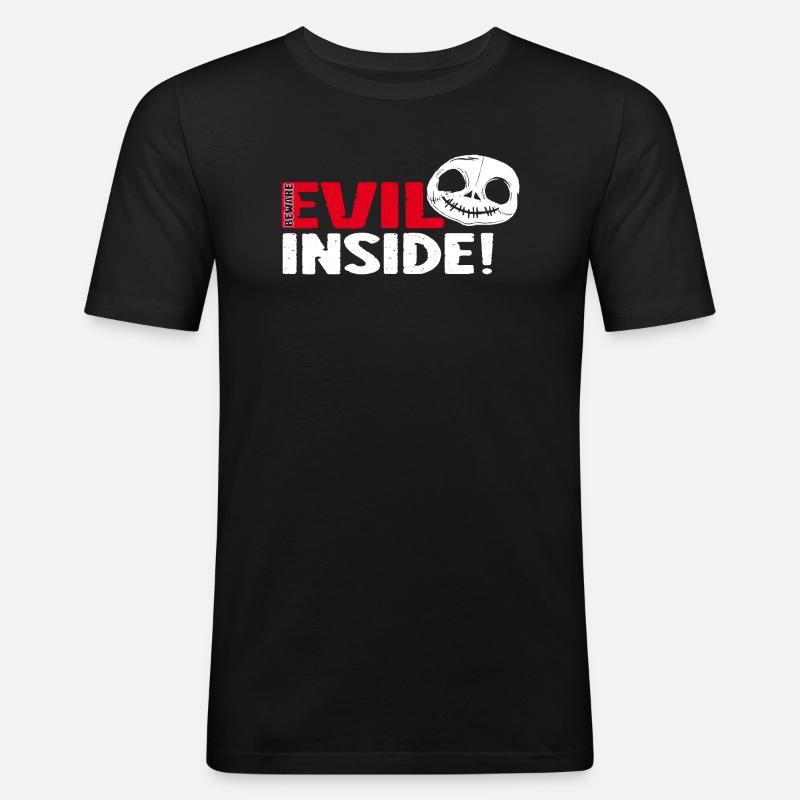 Evil Inside - pretty evil! - Men's Slim Fit T-Shirt - black