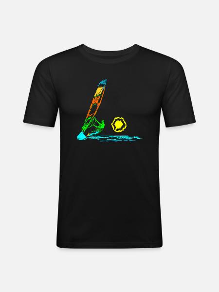 windsurf - Men's Slim Fit T-Shirt - black
