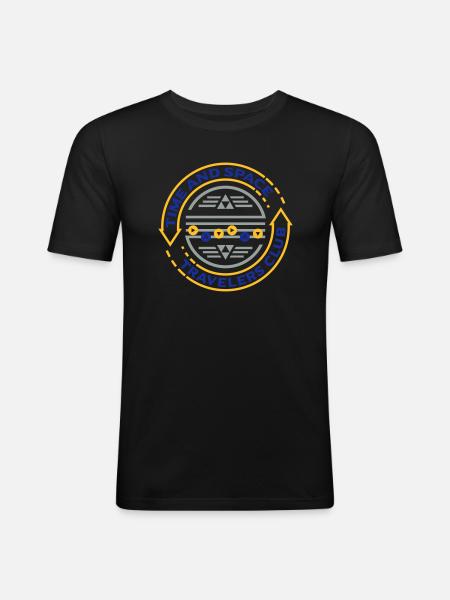 Time Travelers (Song) - Men's Slim Fit T-Shirt - black
