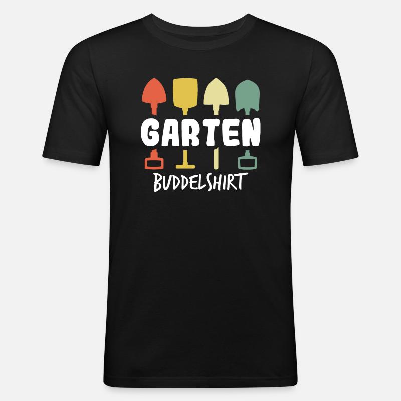 Garten Gartenarbeit Gärtner - Männer Slim Fit T-Shirt - Schwarz