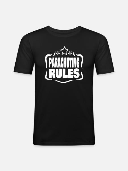 Skydiving - Men's Slim Fit T-Shirt - black