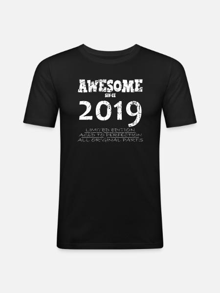 2019 - Legendary 5th Anniversary - Men's Slim Fit T-Shirt - black
