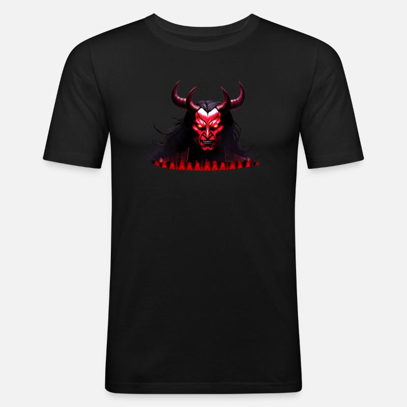 Devil Zone 13 - Männer Slim Fit T-Shirt - Schwarz