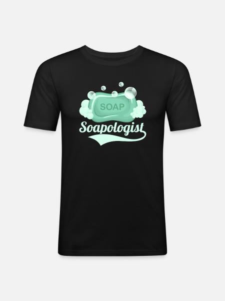 Soapologist Soapmaker Soapmaking - Men's Slim Fit T-Shirt - black