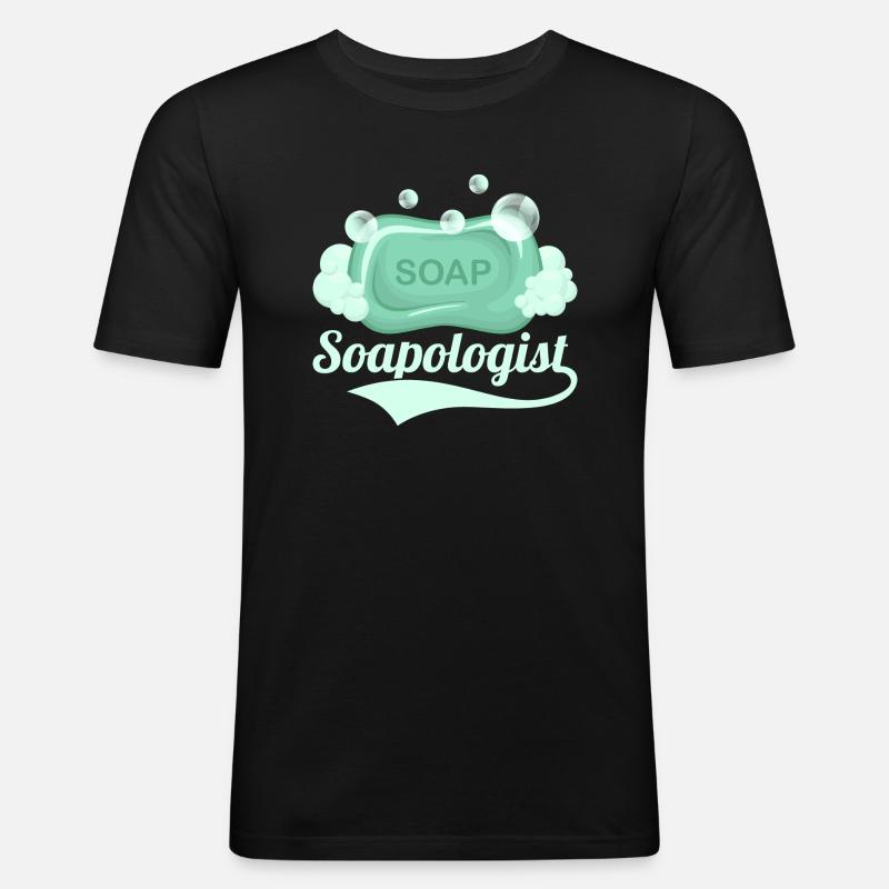 Soapologist Soapmaker Soapmaking - Men's Slim Fit T-Shirt - black