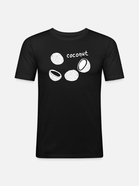 Coconut - Men's Slim Fit T-Shirt - black