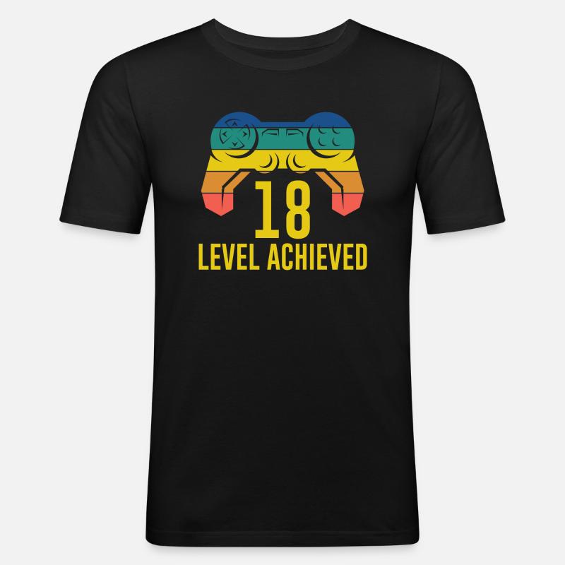 18th Birthday Gift Controller - Men's Slim Fit T-Shirt - black