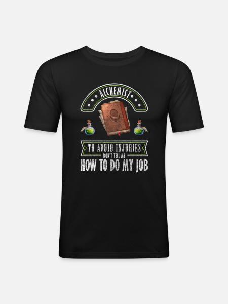 Magic Lab Sign Witchcraft - Men's Slim Fit T-Shirt - black