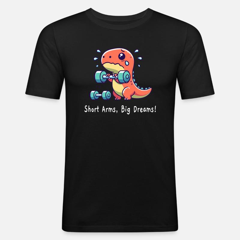 T Rex sport - Männer Slim Fit T-Shirt - Schwarz