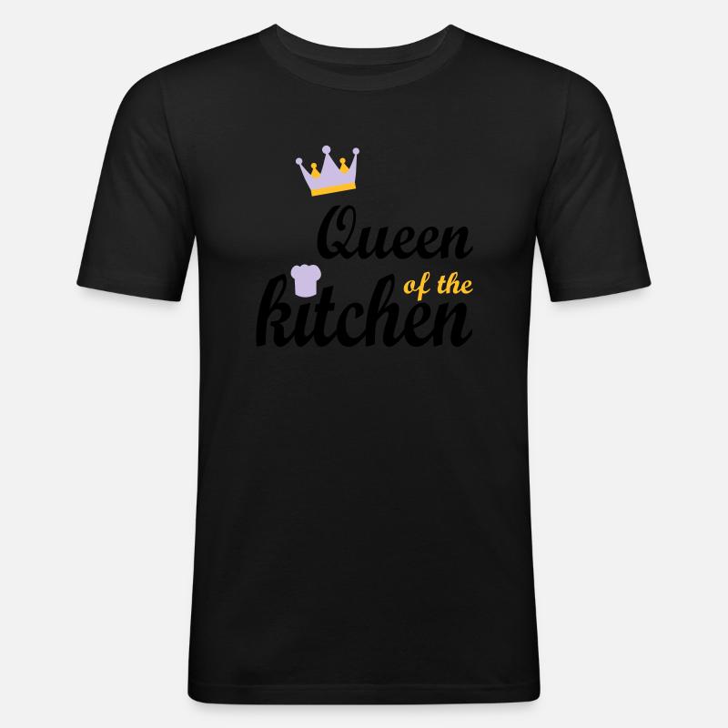 Kochen - Männer Slim Fit T-Shirt - Schwarz