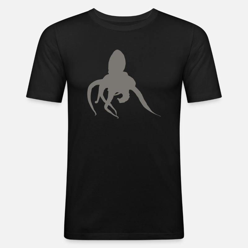 octopus - Men's Slim Fit T-Shirt - black