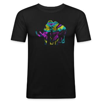 Mammut - Männer Slim Fit T-Shirt - Schwarz - Vorne - Nik (191cm)