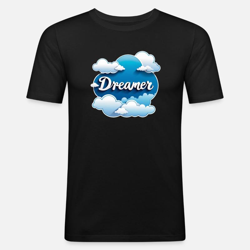 Träumer - Träumer - Träumer - Traum - Träumerei - Männer Slim Fit T-Shirt - Schwarz