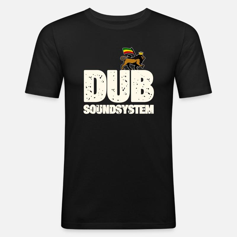 Système de sonorisation dub - T-shirt près du corps Homme - noir