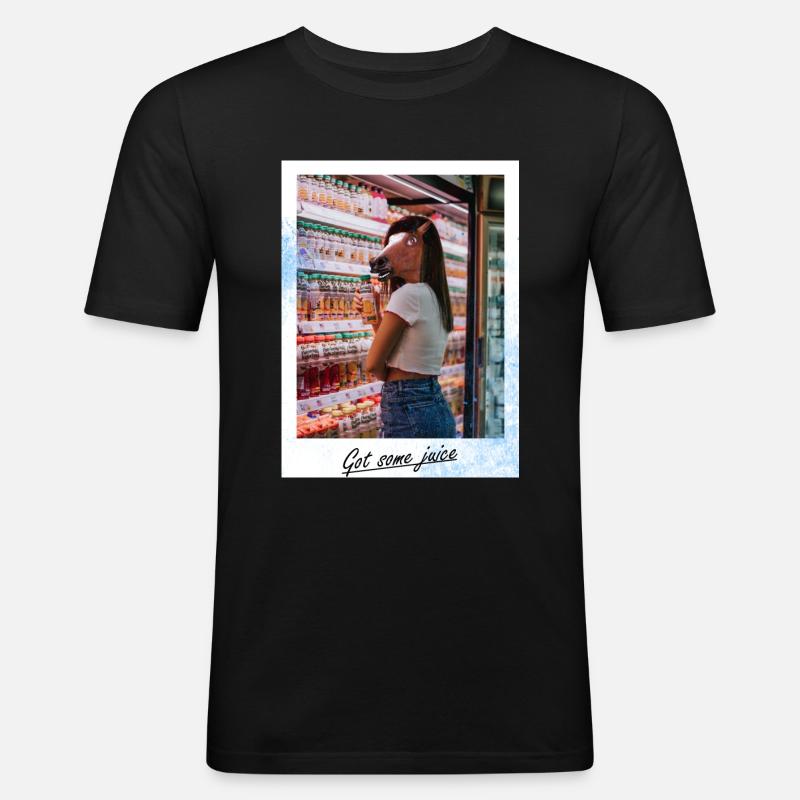 Got some juice - Männer Slim Fit T-Shirt - Schwarz