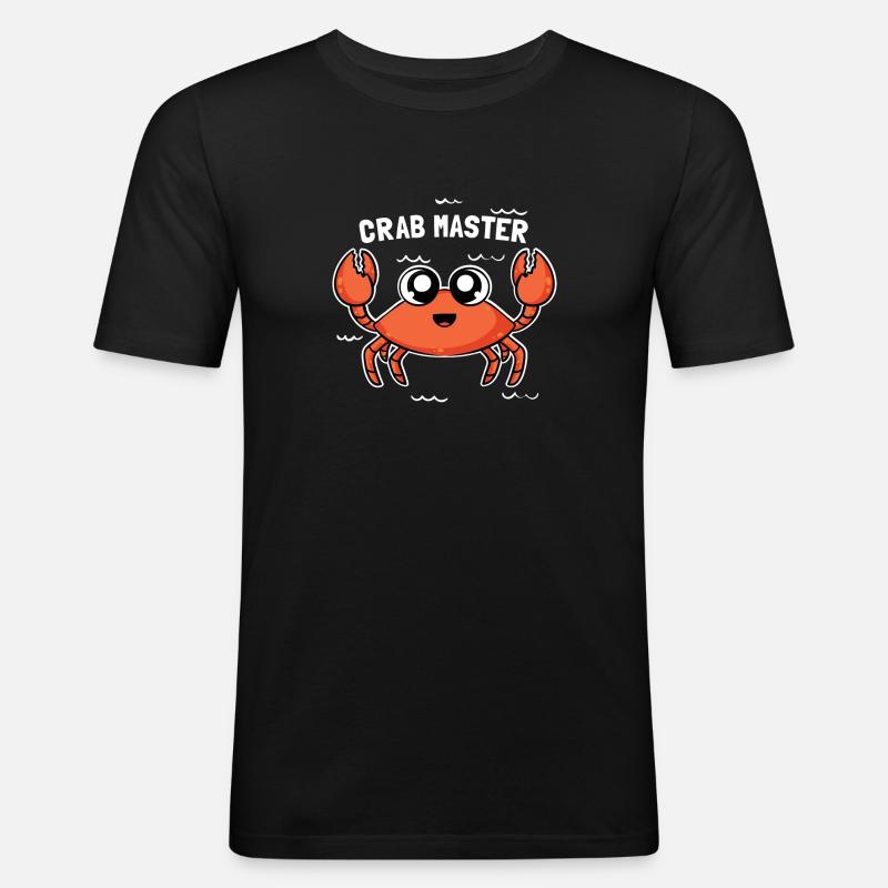 Langusten kochen - Männer Slim Fit T-Shirt - Schwarz