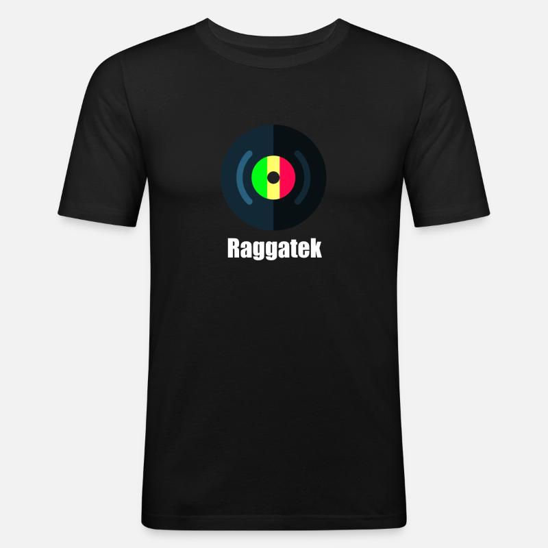 Raggatek - Männer Slim Fit T-Shirt - Schwarz