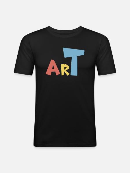 Art - Men's Slim Fit T-Shirt - black