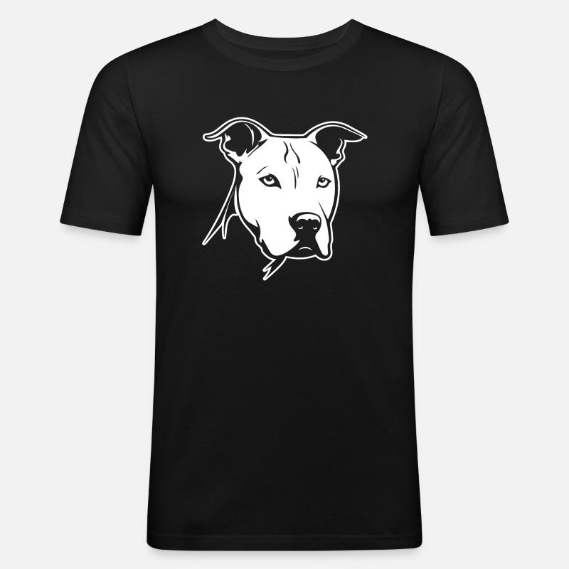 Pitbull - Männer Slim Fit T-Shirt - Schwarz