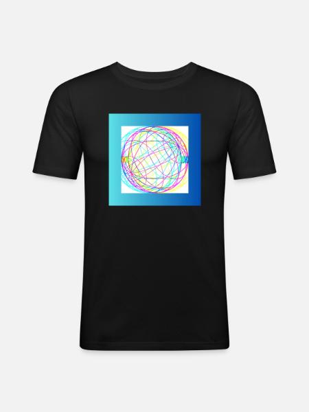 Planet - Men's Slim Fit T-Shirt - black