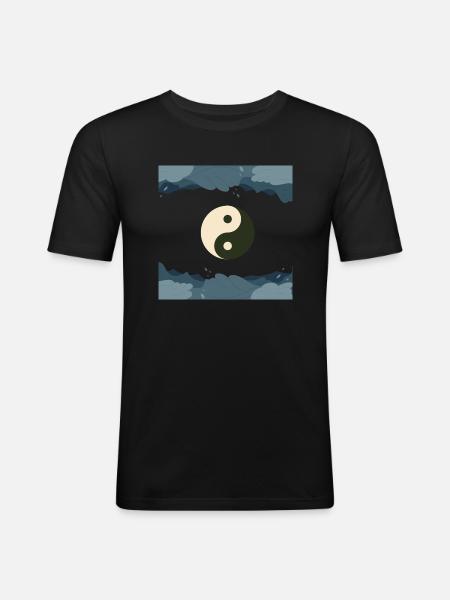 Together Forever - Männer Slim Fit T-Shirt - Schwarz